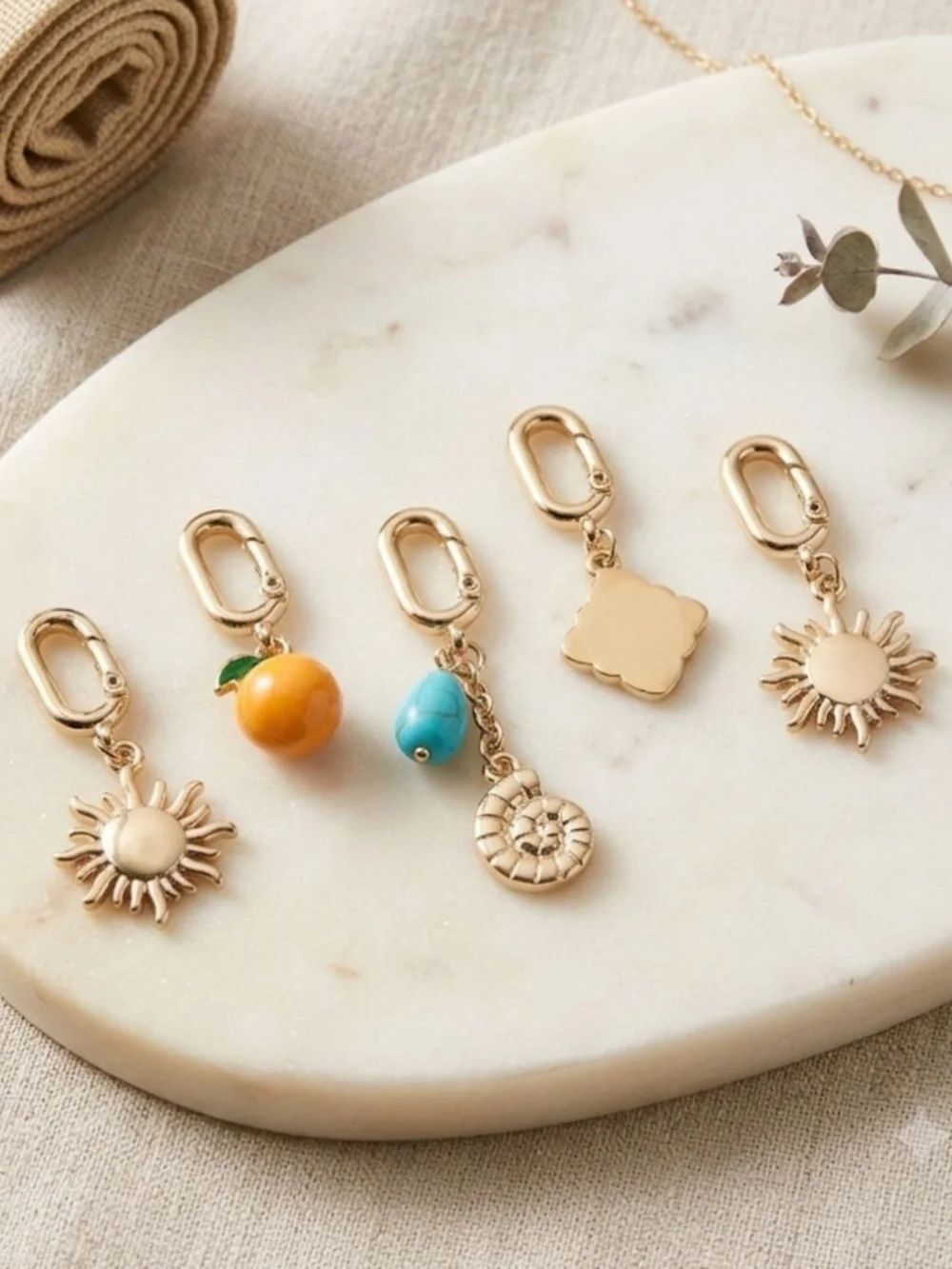 Women's Bikini Charm Collection 5pc Gold Charm Pack - Wild Fable™ Sun Gold